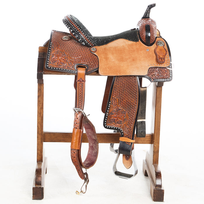 NRS Used 15in Charmayne James Barrel Saddle