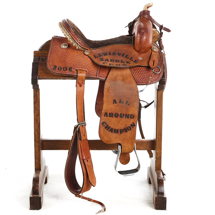 Corriente Used 14.5in LSC Trophy Barrel Saddle