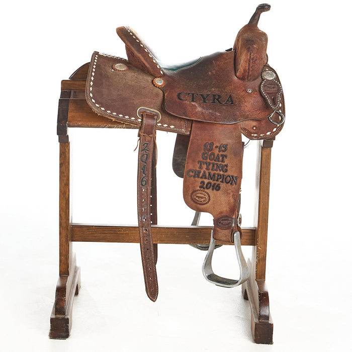 Teskey's Used 14in CTYRA Trophy Barrel Saddle