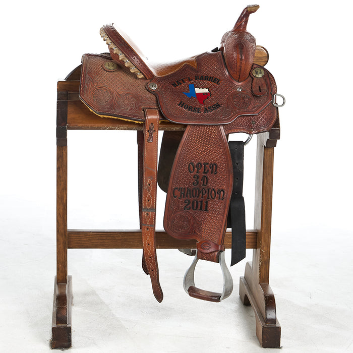 Scott Thomas Used 14in NBHA Trophy Barrel Saddle