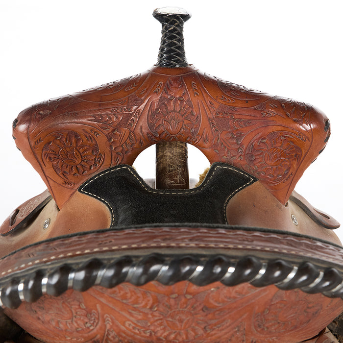 Pro Qualifier Used 14in Floral Barrel Saddle