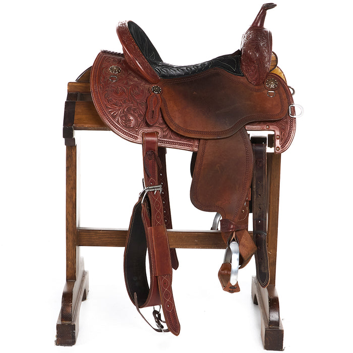 Martin Saddlery Used 14in FX3 Chestnut Barrel Saddle