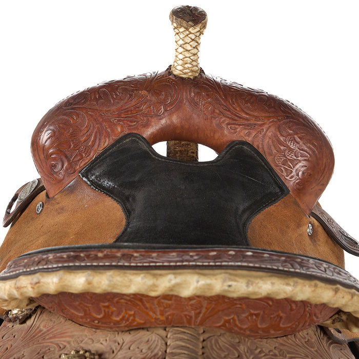 NRS Used 13.5in Marlene Eddleman Circle Y Barrel Saddle