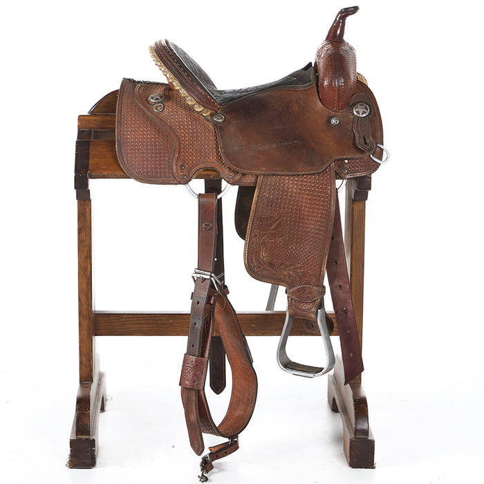 Tod Slone Used 14in Geo Star Barrel Saddle
