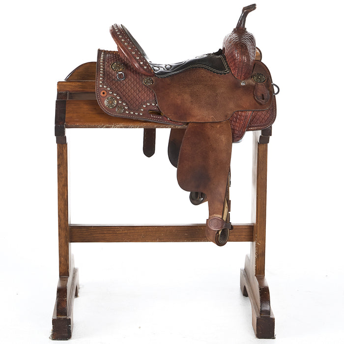 Double J Saddlery Used 13.5in Pro Barrel Racer