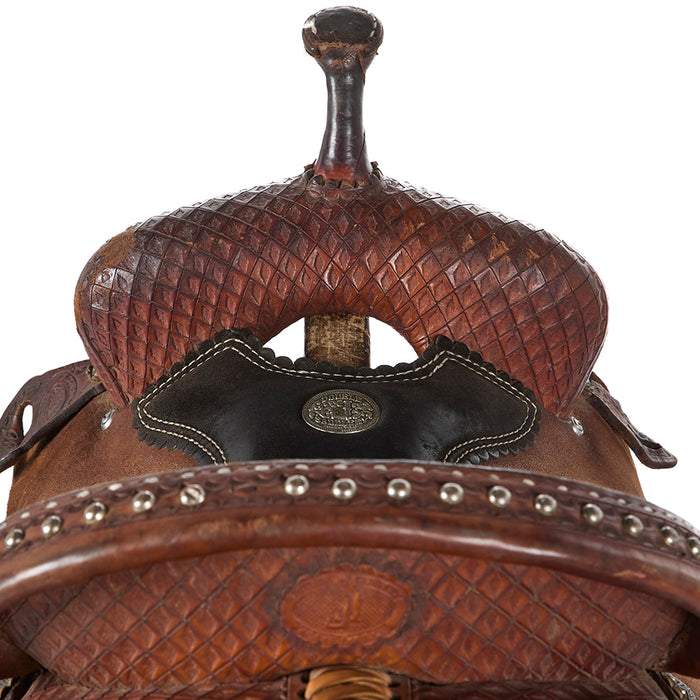 Double J Saddlery Used 13.5in Pro Barrel Racer