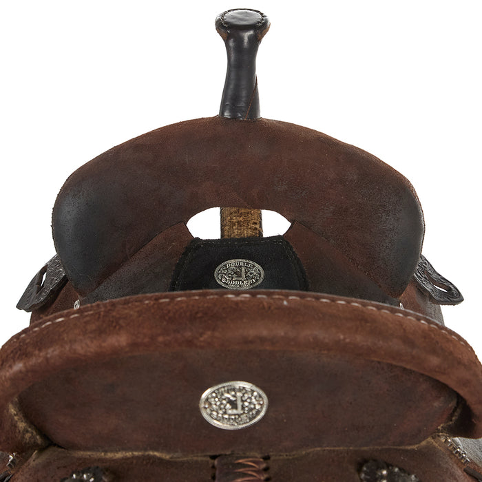 Double J Saddlery Used 14in Barrel Saddle Roughout with 7.5in Gullet