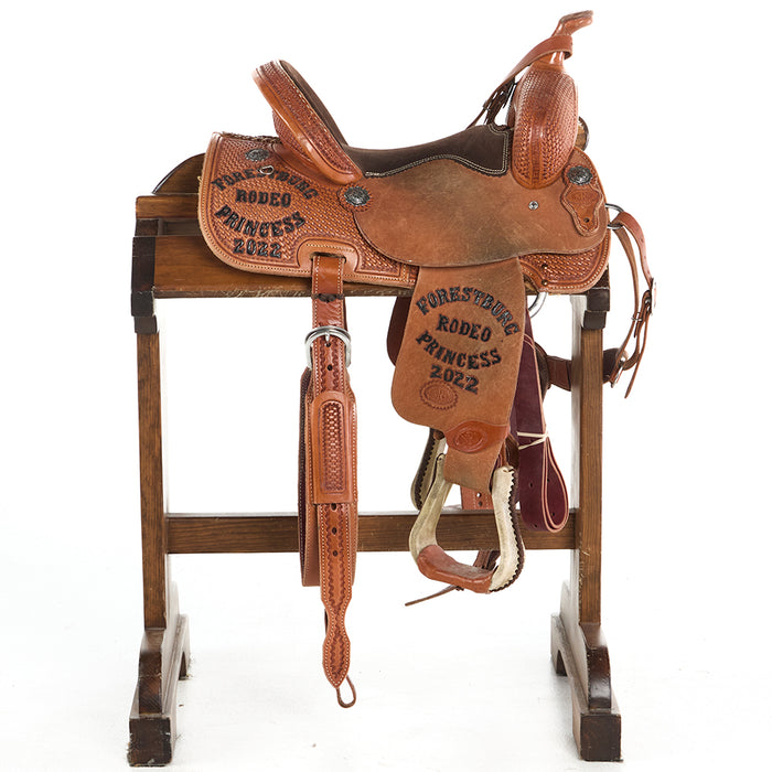 Nrs Competitor Series Used 14in Forestburg Princess Trophy Barrel Saddle
