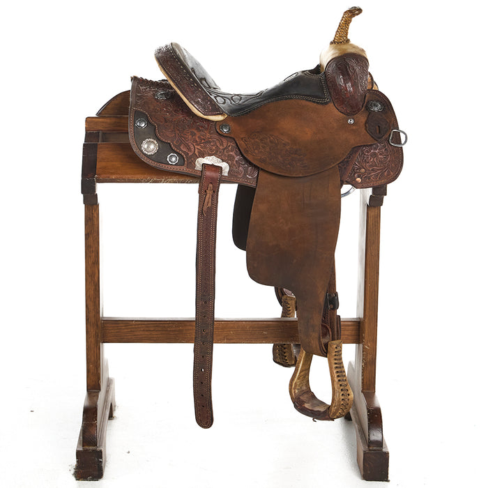 Double J Saddlery Used 14in Lynn McKenzie Special Barrel Saddle