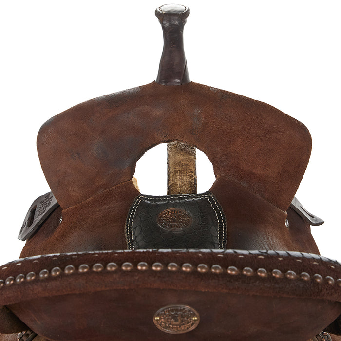 Double J Saddlery Used 13in Lynn McKenzie Roughout Barrel Saddle