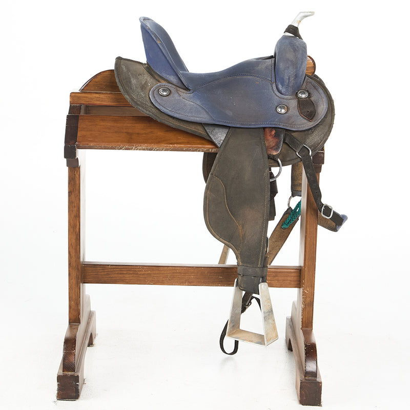 Selas Bautz Used 14.5in Blue Barrel Saddle