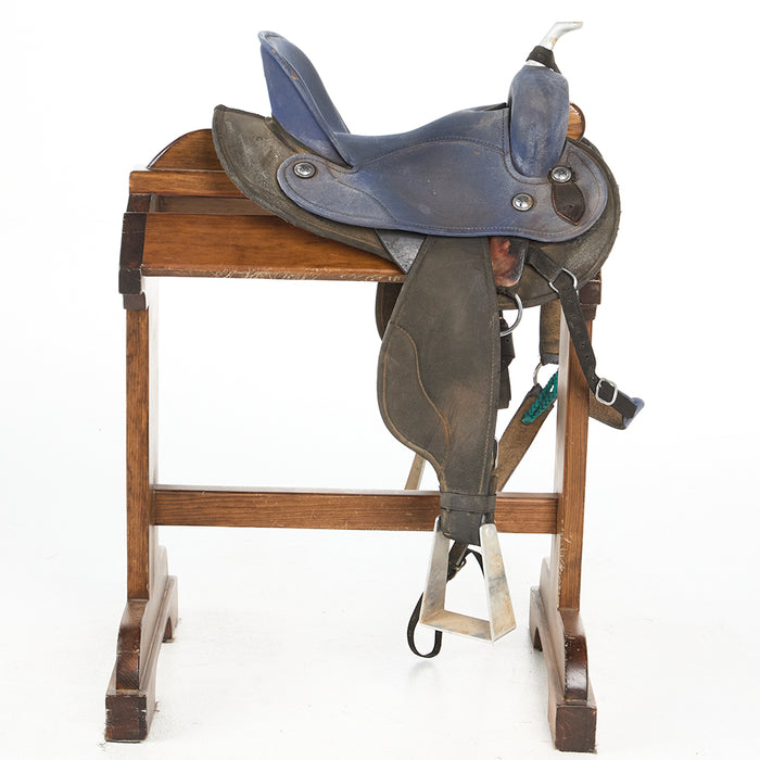 Selas Bautz Used 14.5in Blue Barrel Saddle