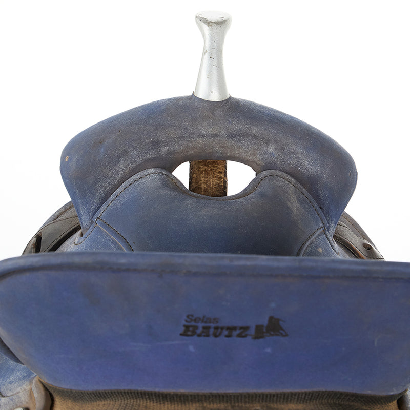 Selas Bautz Used 14.5in Blue Barrel Saddle