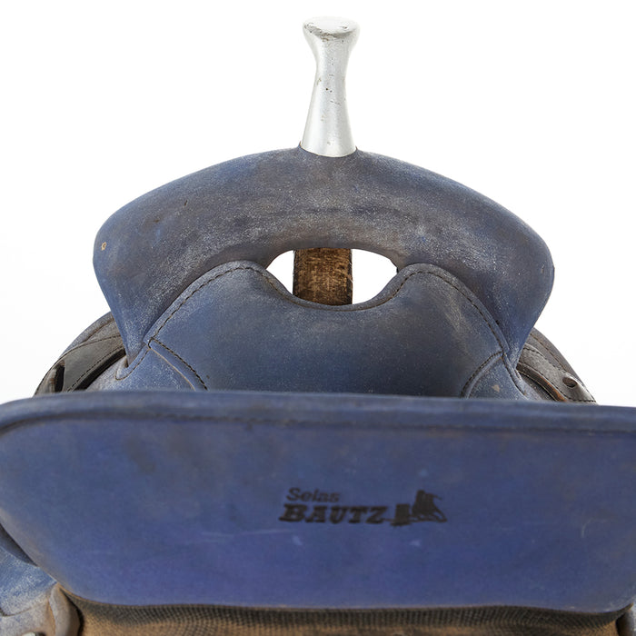 Selas Bautz Used 14.5in Blue Barrel Saddle