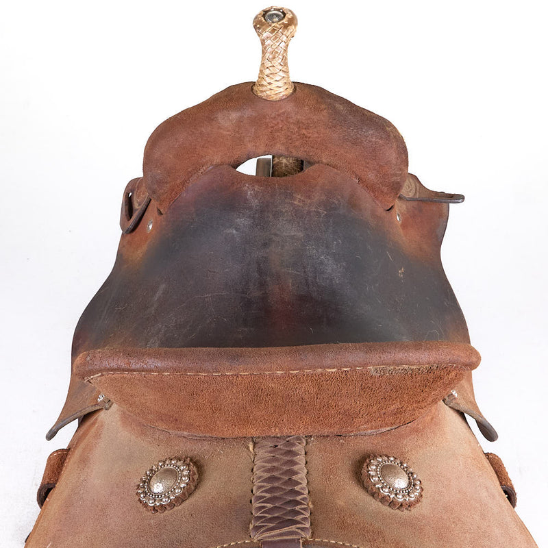 Sharin Hall Used 14.5in Full Roughout Barrel Saddle