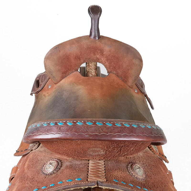 Teskey's Used 14.5in Roughout with Buckstitch Barrel Saddle