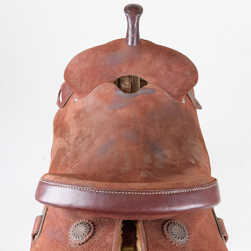Burns Saddlery Used 14in Roughout Barrel Saddle 1430FD