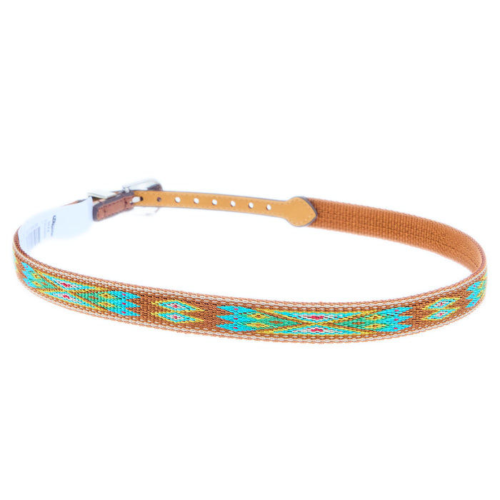 MF 5/8in. Blue and Green Aztec Hat Band