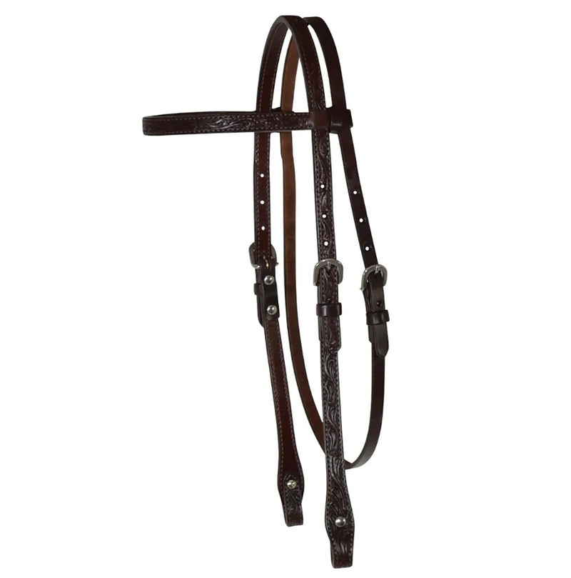 Circle Y Saddlery Classic Floral Browband Headstall