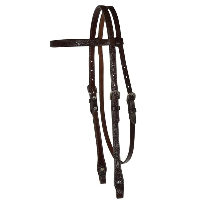 Circle Y Saddlery Classic Floral Browband Headstall