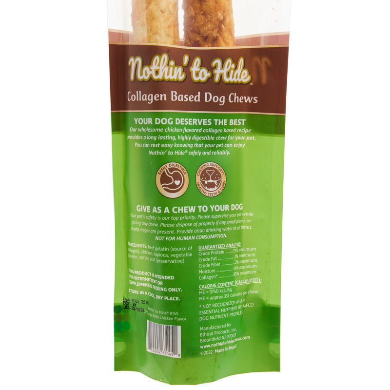 Ethical Pet Nothin` To Hide Chicken Roll 10in. (2 Pack)