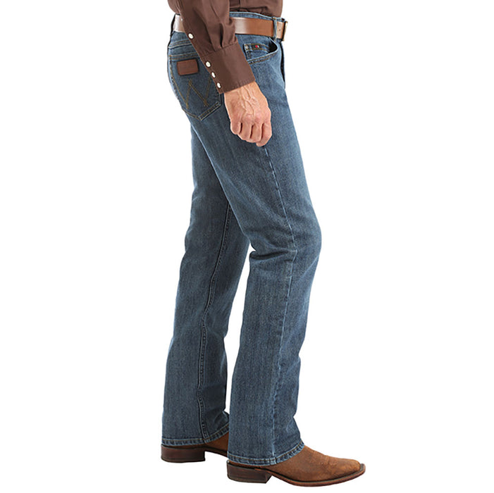 Wrangler Men's 20X 02 Active Flex Competition Slim Fit Stone Blue Jeans