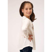 Roper Apparel Girls Cream Scoop Neck Tee