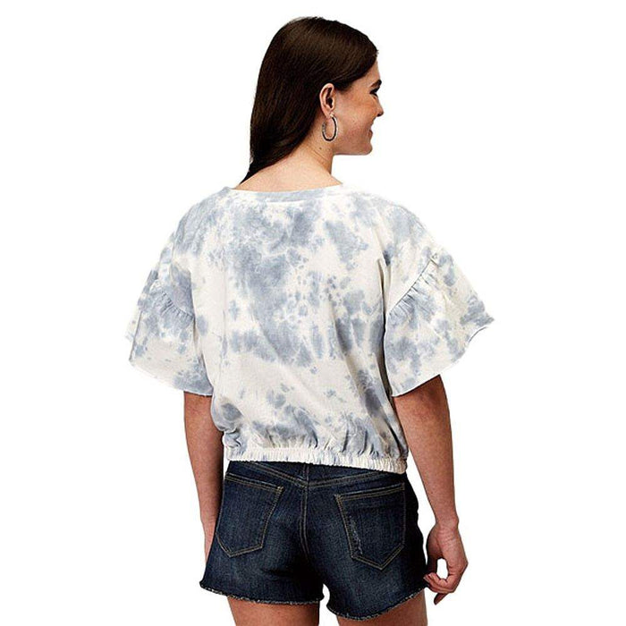 Roper Apparel Women's Blue Tie Dye Top