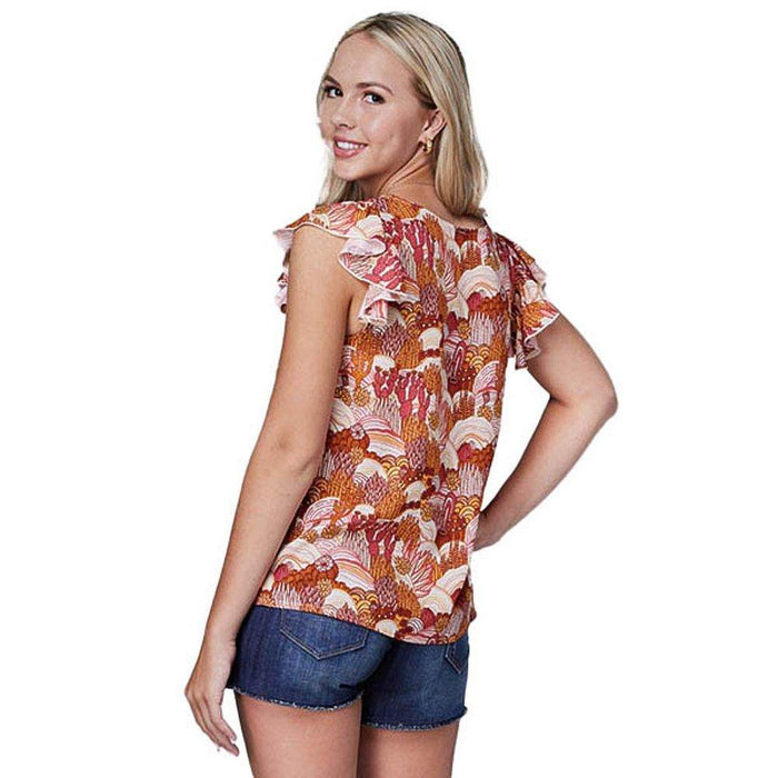 Roper Apparel Women's Groovy Cacti Print Shirt