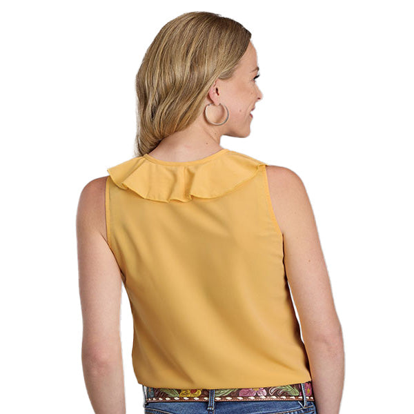 ROPER Yellow Sleeveless Blouse