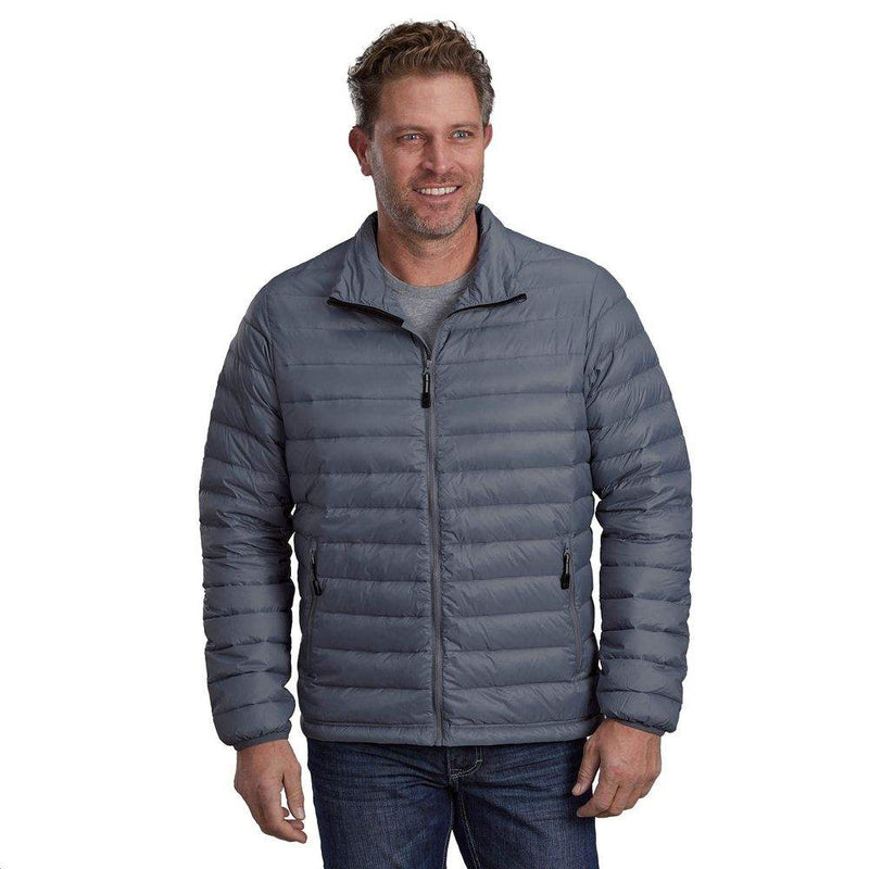 ROPER Mens Grey/Blue Lightweight Crushable Jacket