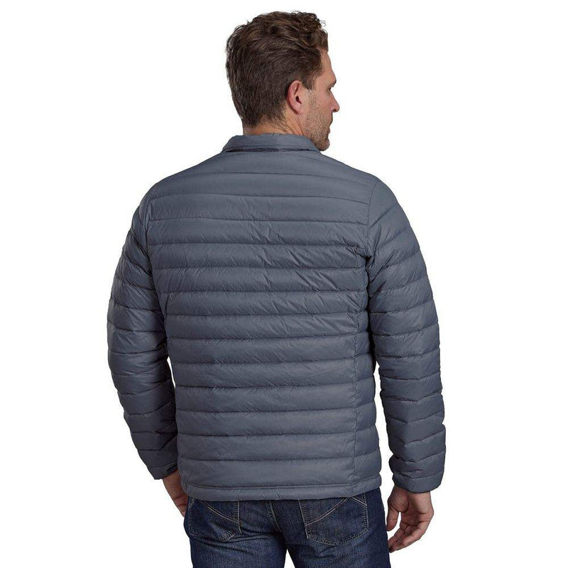 ROPER Mens Grey/Blue Lightweight Crushable Jacket