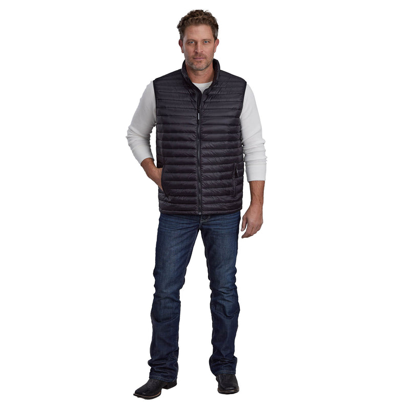 ROPER Mens Black Ligtweight Crushable Vest