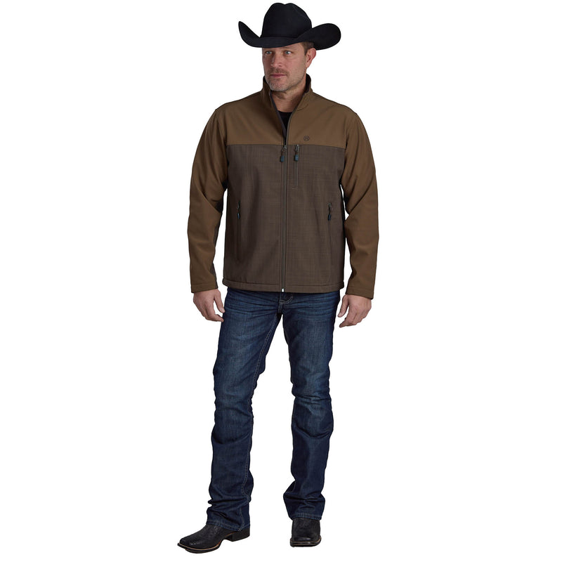 ROPER Mens Brown Tech Series Softshell Jacket