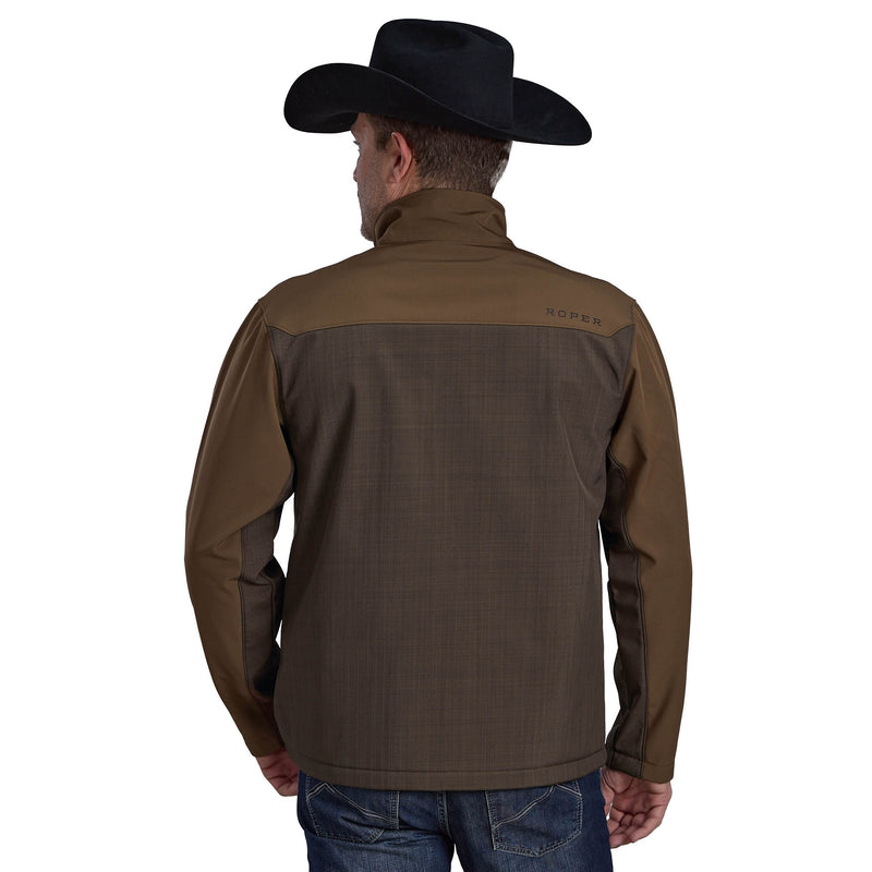 ROPER Mens Brown Tech Series Softshell Jacket