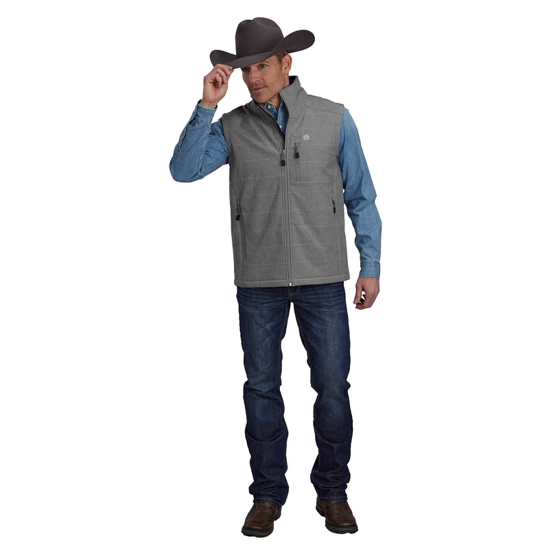 ROPER Mens Grey Tech Softshell Vest