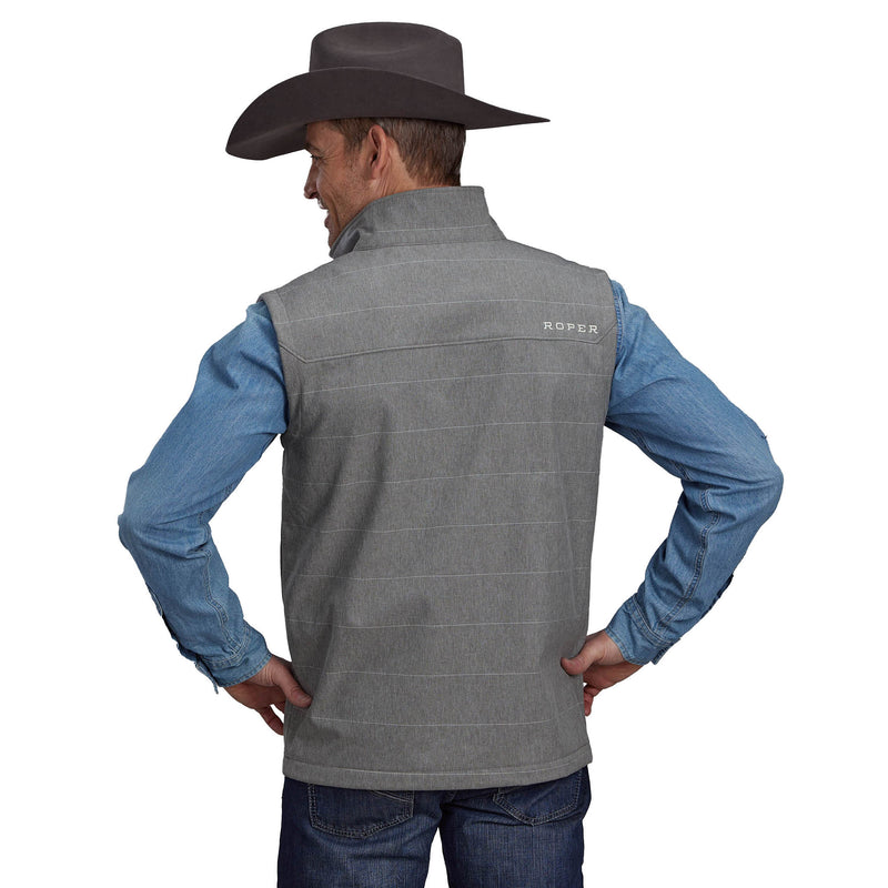 ROPER Mens Grey Tech Softshell Vest