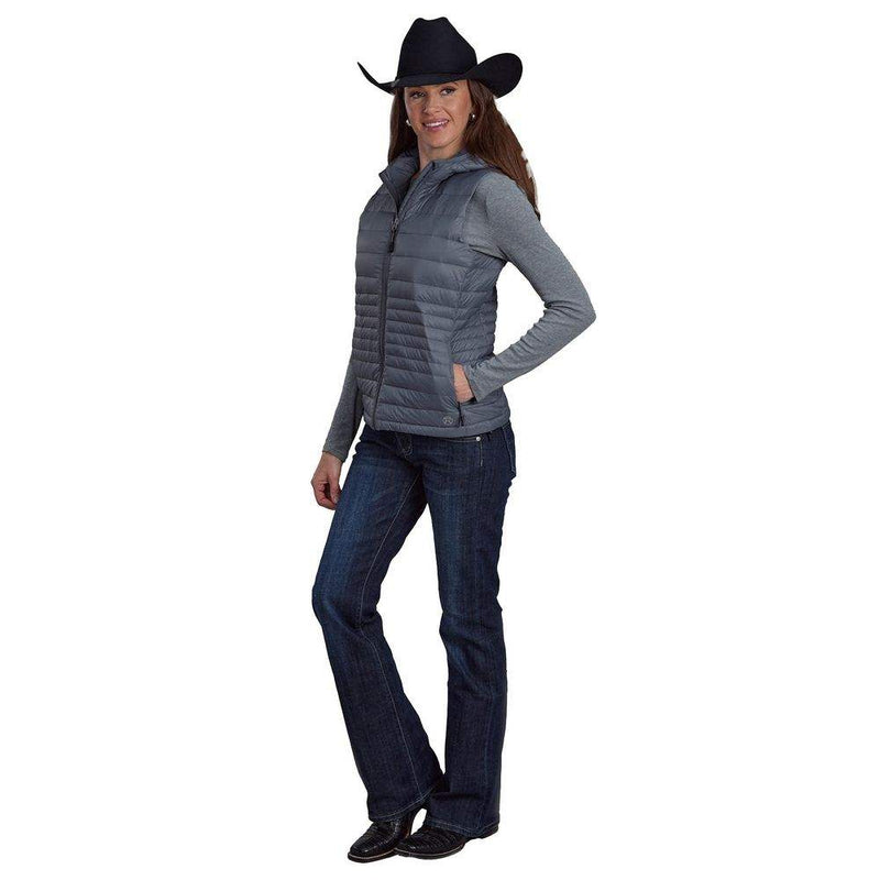 ROPER Womens Grey Crushable Vest