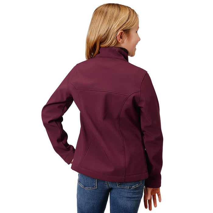 ROPER Girl's Burgundy Soft Shell Jacket