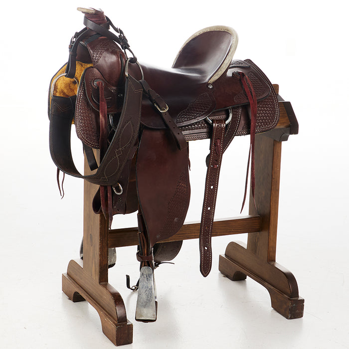 Western Roping ST-WLS-124 Selle de ranch en cuir pour cheval Western Roping ST-WLS-124 Selle de ranch en cuir pour cheval