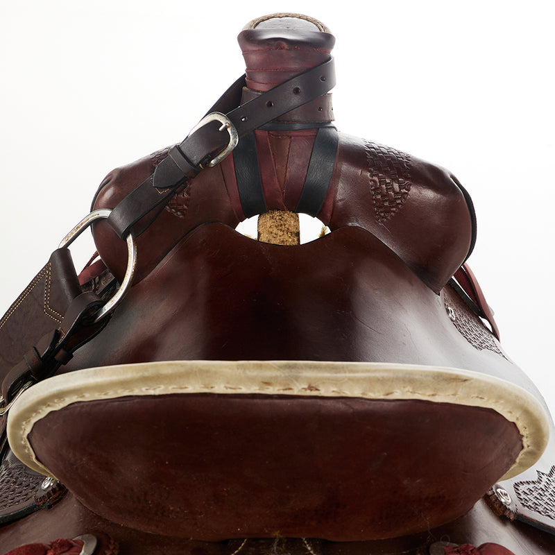 Ruffs Saddle Shop Used 17in Saddle Shop Ranch Roper