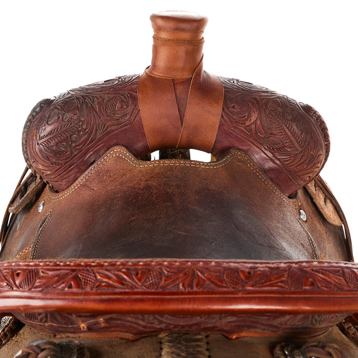 Nrs Competitor Series Used 15in 1/8 Breed Acorn Tooled Ranch Roper