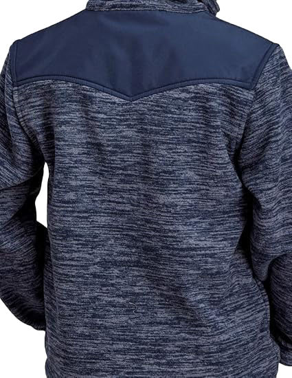 ROPER Boys Blue Micro Fleece Pullover
