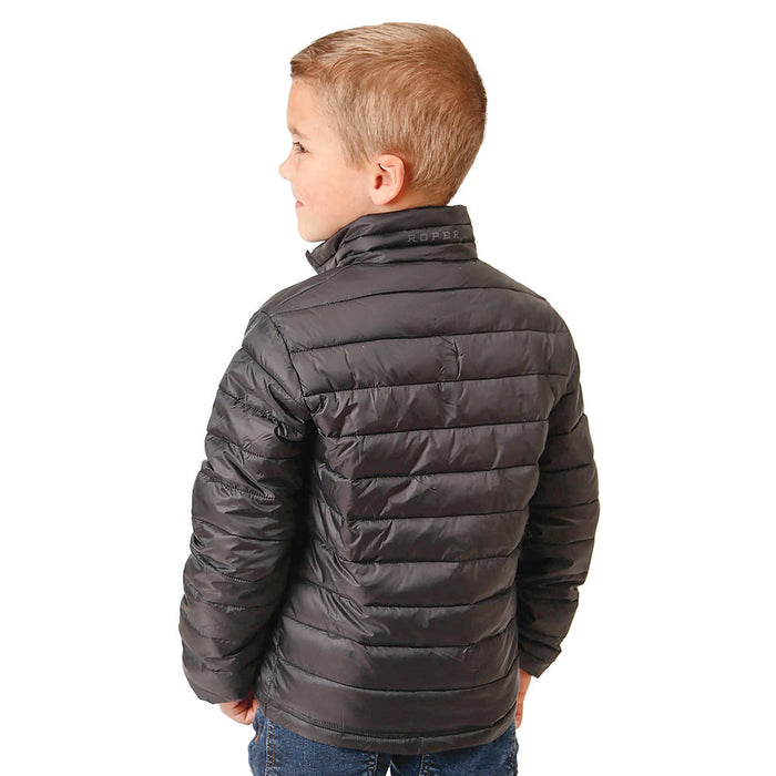 ROPER Boy's Crushable Parachute Black Jacket