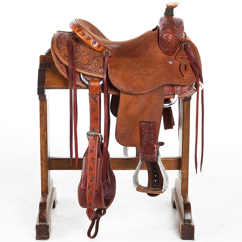 Trent Ward Used 15in Acorn Tooled Ranch Roper