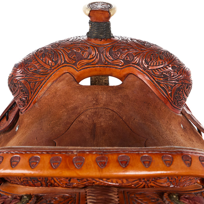 Trent Ward Used 15in Acorn Tooled Ranch Roper