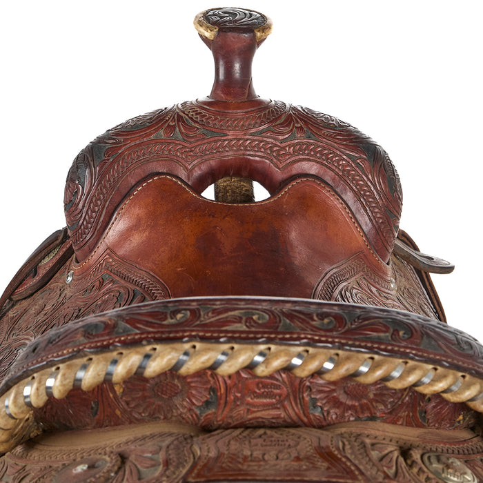 Cactus Saddlery Used 16.5in Fully Tooled Ranch Roper