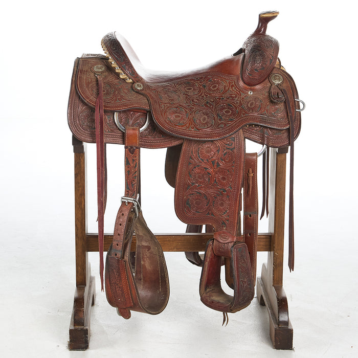 Cactus Saddlery Used 16.5in Fully Tooled Ranch Roper