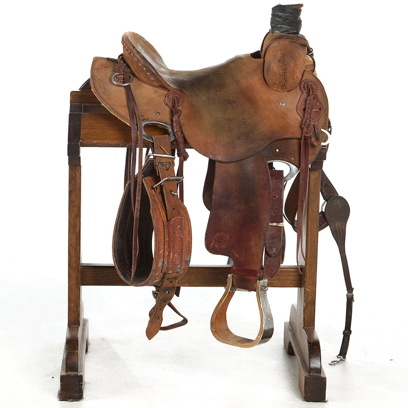 South Texas Tack Used 15in Roughout In Skirt Ranch Roper