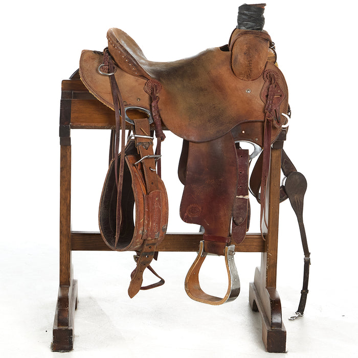 South Texas Tack Used 15in Roughout In Skirt Ranch Roper